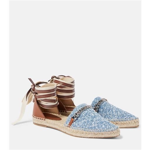 Stella McCartney espadrillas gaia in denim bouclã©