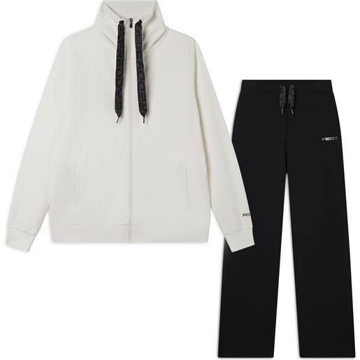 Freddy tuta interlock comfort fit con zip e collo alto ampio