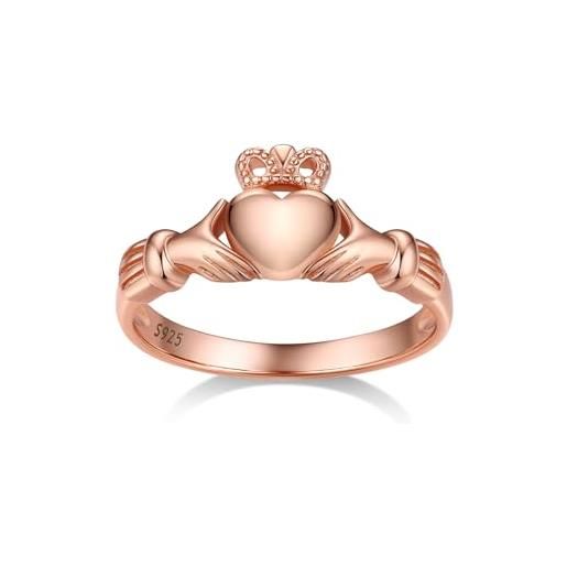 L'anello "Doppio Abbraccio" In Oro Rosa 9 Carati E Quarzi Cabochon Rosa - Foto 2