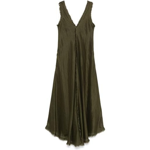 P.A.R.O.S.H. abito lungo in lino - verde
