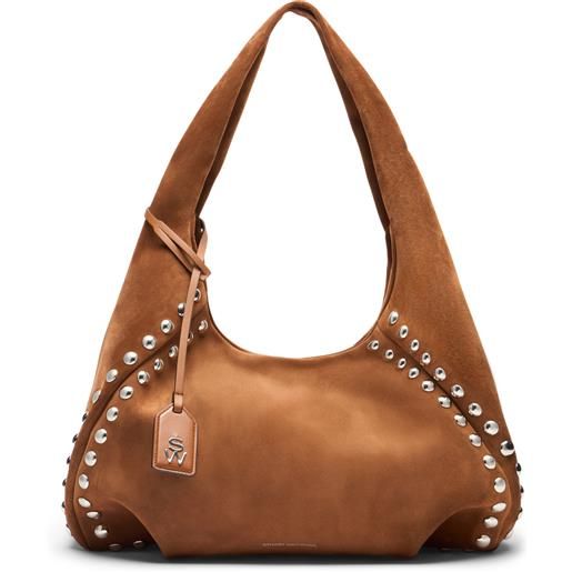Stuart Weitzman moda stud hobo bag fox