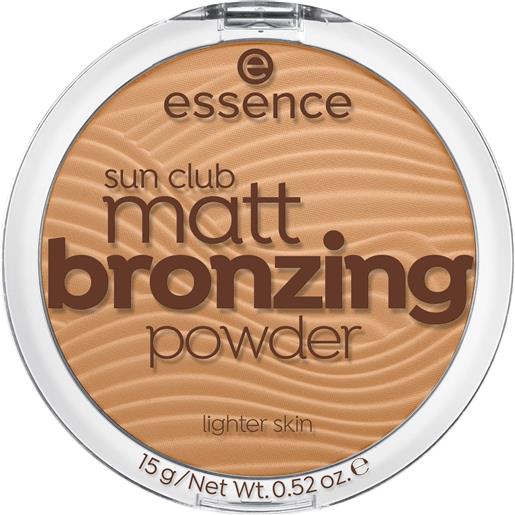 essence sun club matt terra abbronzante 01-natural 15gr - terra