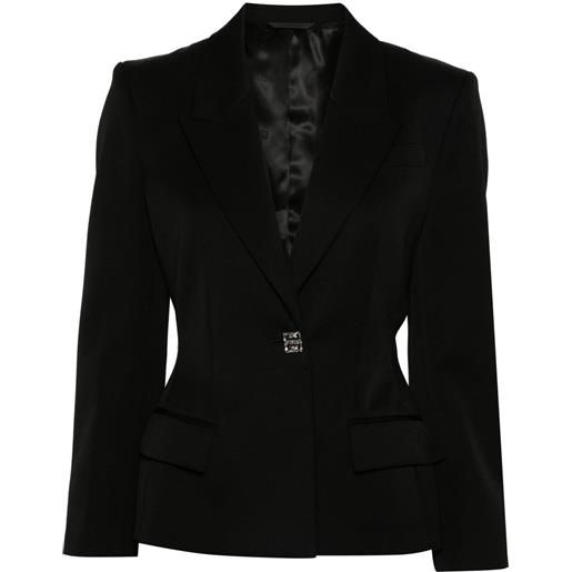 Givenchy blazer con bottoni 4g liquid - nero