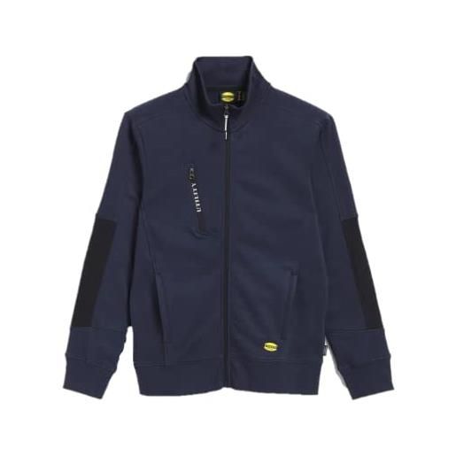 Siry Work felpa da lavoro in cotone full zip per uomo morbida e calda diadora utility sweatshirt fz litework nera (eu xl)