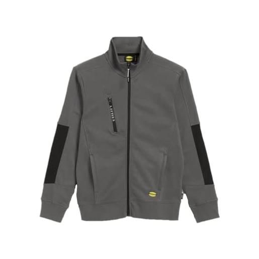 Siry Work felpa da lavoro in cotone full zip per uomo morbida e calda diadora utility sweatshirt fz litework nera (eu s)