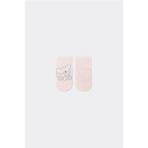 Tezenis calzini antiscivolo cotone leggero fantasia bebè rosa