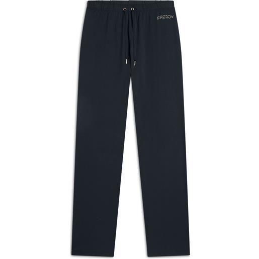Freddy pantaloni regular fit in jersey con gamba dritta