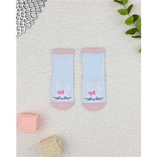 Prénatal antiscivolo bimba azzurro bunny