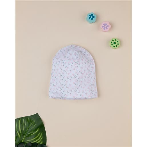 Prénatal berretto bimba bianco stampato