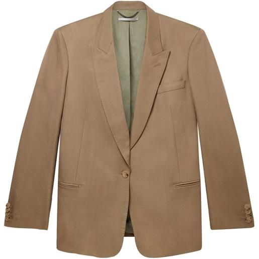 Stella McCartney blazer monopetto con revers a lancia - toni neutri