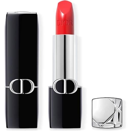Dior rouge dior satin rossetto - comfort e lunga tenuta - trattamento floreale idratante -