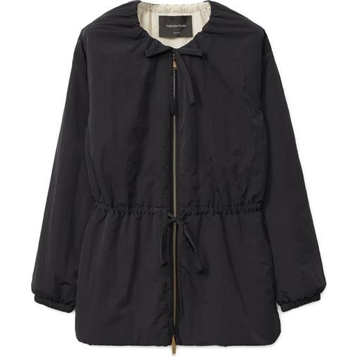 Fabiana Filippi parka con coulisse - nero