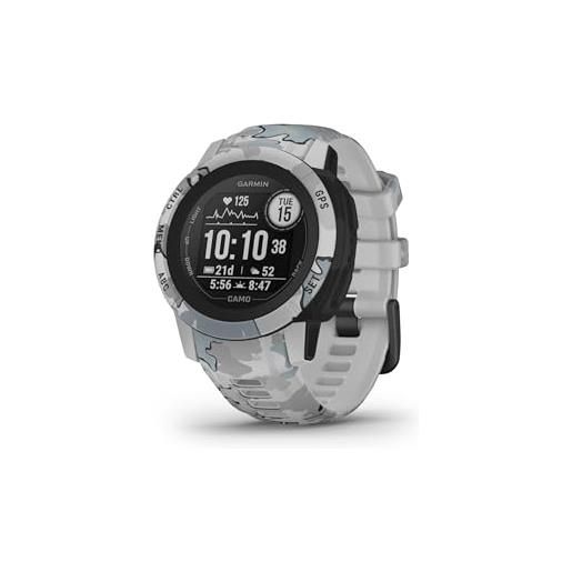 Garmin unisex - bambini e ragazzi Garmin instinct 2s, smartwatch, rugged design, autonomia 21 giorni, 30 app multisport, gps, cardio, spo2, activity tracker 24/7, connect iq (poppy), poliestere, 40 mm