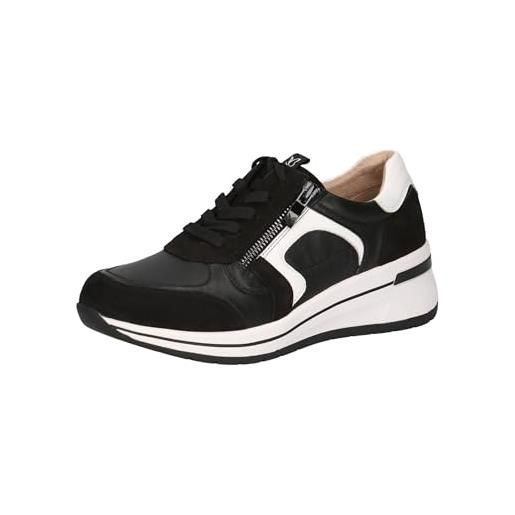 CAPRICE damen 9-23300-44, scarpe da ginnastica donna, pettine nero, 37 eu larga