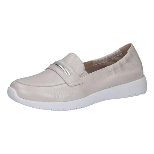 CAPRICE ciabatte donna in pelle tempo libero, cervo bianco, 39 eu
