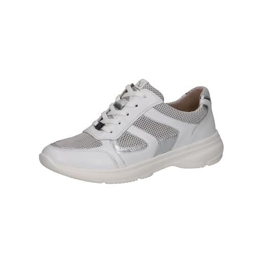 CAPRICE sneaker da donna bassi sportivi comodi, oro (offwh/lt gold), 39 eu