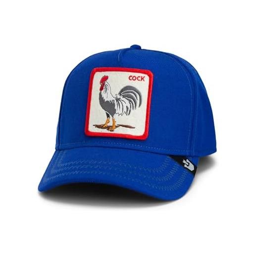 Goorin Bros. all over wool collection trucker hat per uomo e donna, blu (rooster field 100), taglia unica