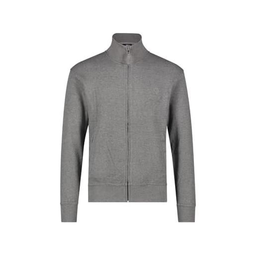 Siry Work felpa leggera be board taglie over art. 9114/conf 100% cotone con tasche e zip intera (5xl, blu)