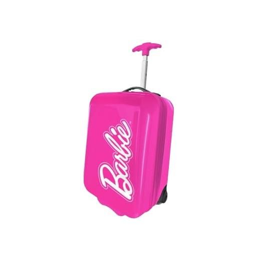 Generico trolley rigido bambola bionda, valigia da viaggio bambola bionda per bambine, bagaglio a mano resistente e leggero in abs con manico telescopico regolabile e 2 ruote 23l, 42x19,5x29 cm. Multicolor