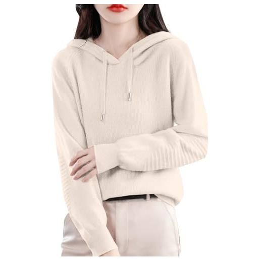 HEONSATI magliette in cashmere donna maglione a maglia slim maglioni girocollo maglia termica cashmere donna intimo a maniche lunghe basic vestibilità magliette lavorati elasticizzato casual