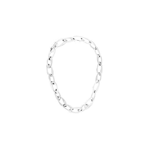 Calvin Klein collana a catena da donna collezione harmonious connection in acciaio inossidabile con cristalli - disponibile in versione oro o argento