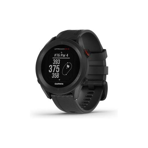 Garmin approach s12 (black), orologio golf, gps, 42.000 campi internazionali, distanze colpi, green e ostacoli, rilevamento statistiche personali