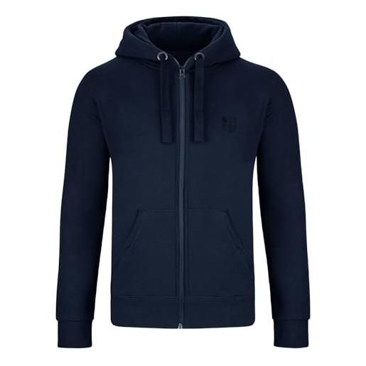 Gennadi Hoppe felpa da uomo con cappuccio da uomo, con cappuccio, materiale morbido, polsini a coste, cotone, borsa per smartphone, elegante e confortevole, blu (navy), xxl