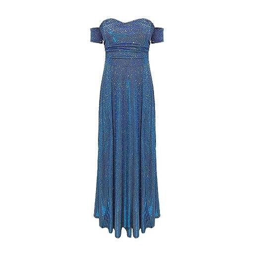 Cocila abito+per+cerimonia+donna abiti lunghi di cotone prendisole curvy donna vestito rosso e bianco donna abiti+damigelle+matrimonio offerte prime 11 e 12 ottobre (sky blue, s)