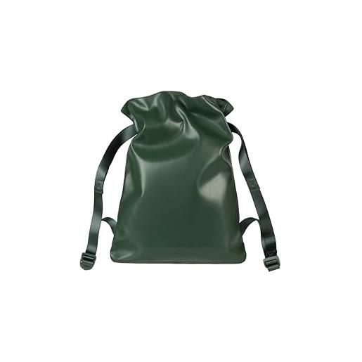 Tucano - nina zaino a strozzo alla moda in morbida pelle sintetica ottenuta dalla plastica riciclata. Ideale per il tempo libero e l'ufficio, da donna. Verde bosco