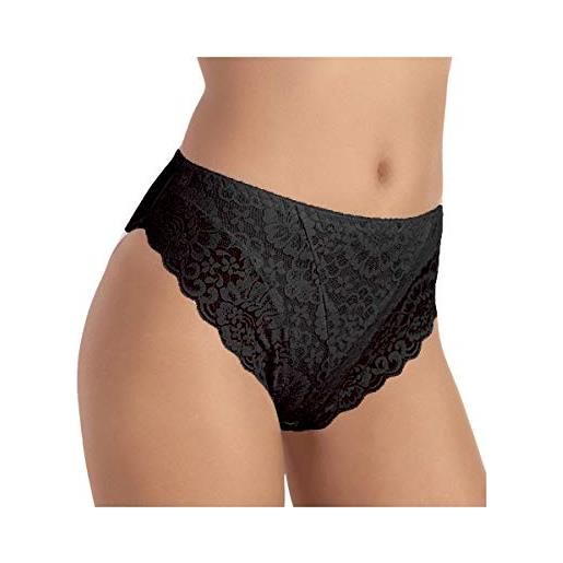 JADEA 12 pezzi slip donna 791 in cotone con inserti avanti in pizzo