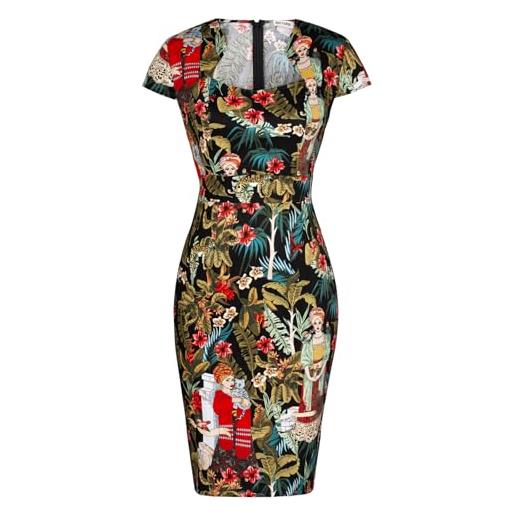 Abito Donna Grace Karin Bodycon Con Maniche A Cappuccio E Cintura - Elegante Da Cocktail - Foto 4