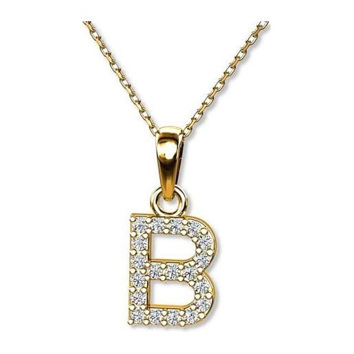 Collana Donna Oro 333 Con Ciondolo Lettera K E Catena Ancorata Regolabile – Gioiello Lilly Marie
