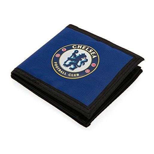 Official Chelsea FC Gifts portafoglio di tela con logo ufficiale della squadra di calcio del chelsea fc, ottima idea regalo per natale o compleanno, per adulti e bambini