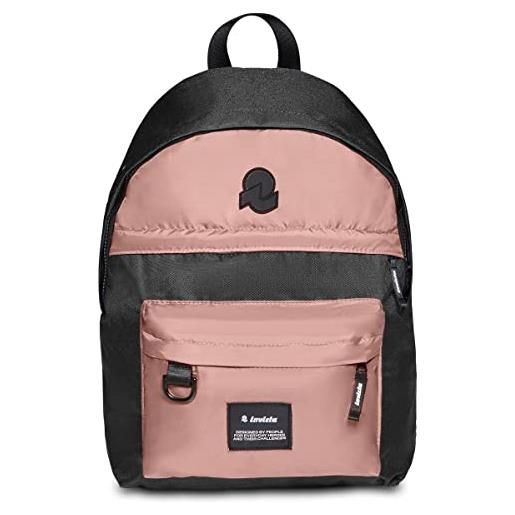 Invicta zaino - american - tasca porta pc 13'' - studio, ufficio e tempo libero - tessuto eco material - per uomo e donna, nero/rosa