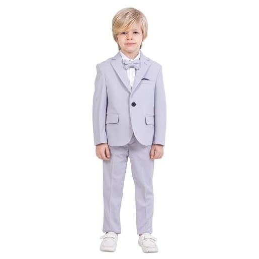 Yoolhamy Bambino Completini Natale Ragazzi Xmas Gentiluomo 3PCS Bow Tie Camicia e Bretelle Pantaloni Gentleman Set