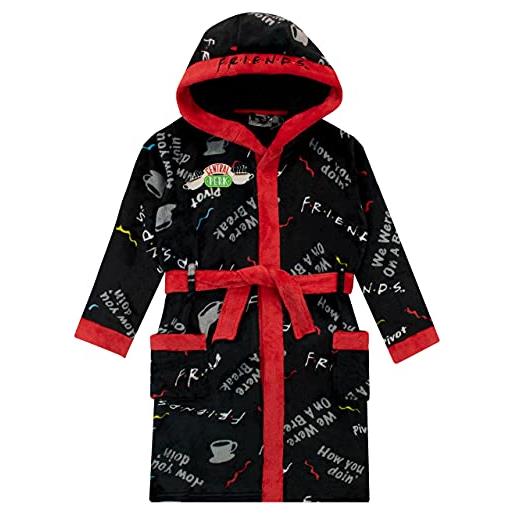 Friends ragazze vestaglia nero 10-11 anni