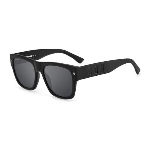 DSQUARED2 icon dsi icon 0004/s 003/t4 matt black sunglasses unisex acetate, standard, 55