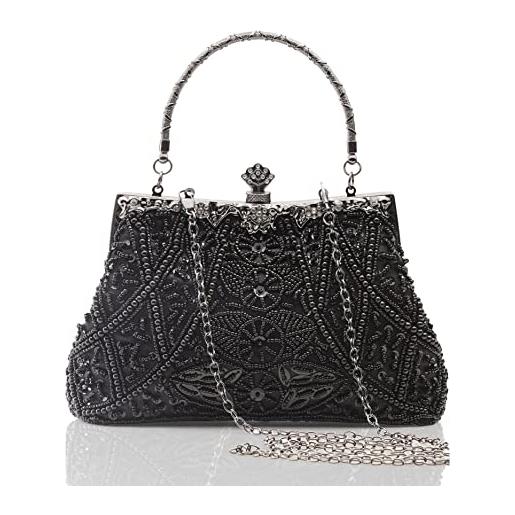 borsa a mano da donna Mc2 Saint Barth a quadri con frange