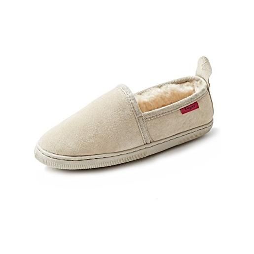 Reissner Lammfelle pantofole pelle di pecora giava (100% pelliccia d'agnello) slipper taglia 40 colore beige