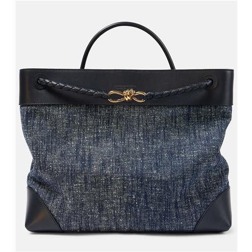 Bottega Veneta borsa andiamo large in denim