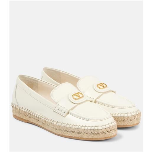 Valentino Garavani espadrillas vlogo signature in pelle