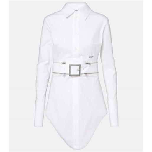Jean Paul Gaultier abito chemisier in misto cotone