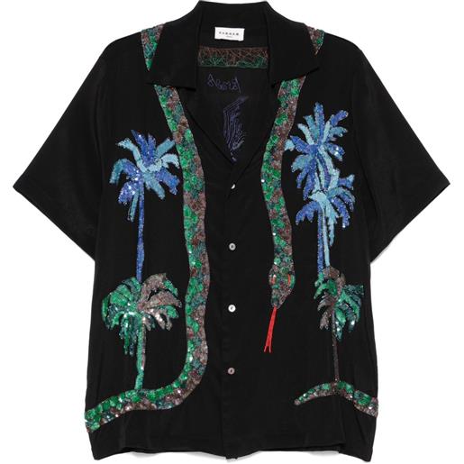 P.A.R.O.S.H. camicia con paillettes - nero