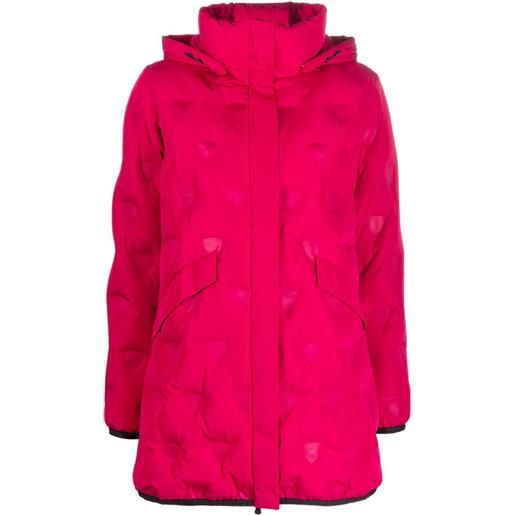Rossignol cappotto trapuntato con cappuccio - rosa