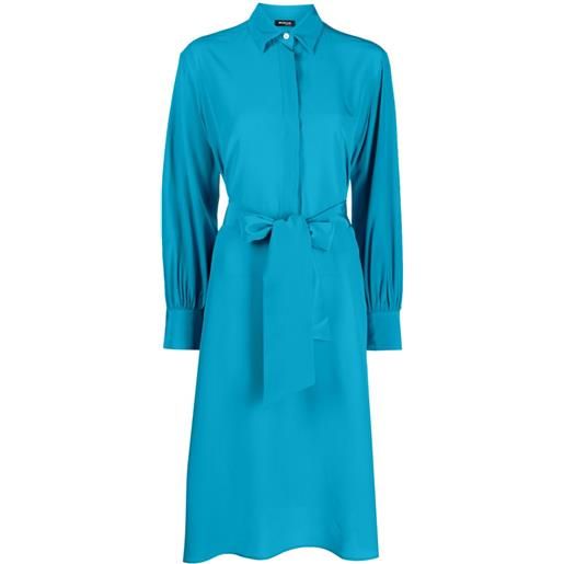 Kiton abito midi con fiocco - blu