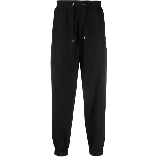 Balmain pantaloni sportivi fluid - nero
