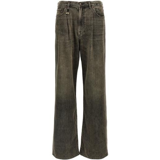 R13 jeans ellery a gamba ampia - grigio
