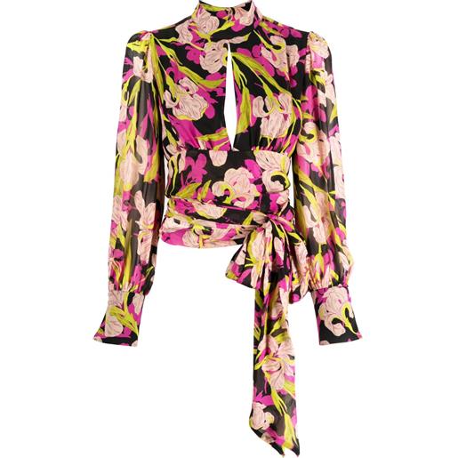 PINKO blusa a fiori - nero
