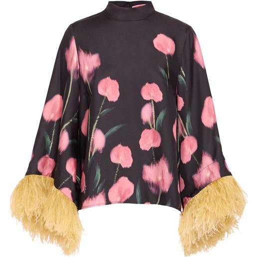 La DoubleJ blusa make an exit - nero