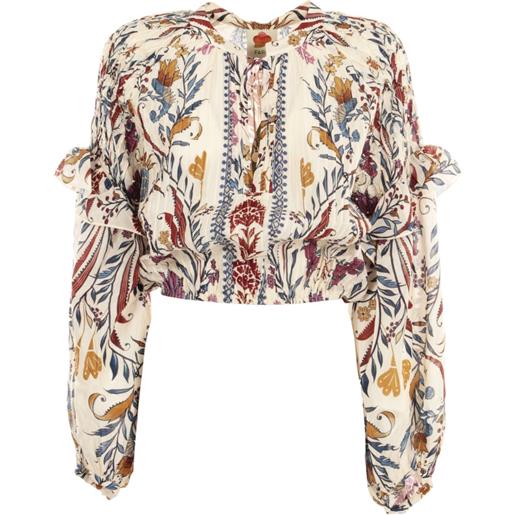 FARM Rio blusa romantic lightness - toni neutri